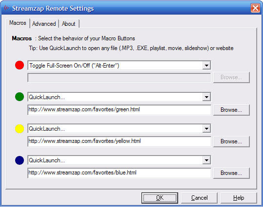 macro configuration